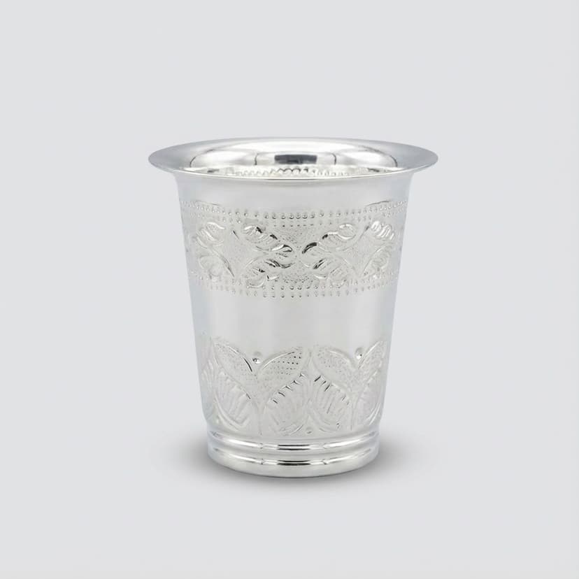 Grip Grooves Silver Tumbler
